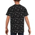thumbnail image 5 of Wukai Cute Skull Youth Unisex Short Sleeve T-Shirt for Boys, Girls, Teens, and Kids-Large, 5 of 7