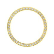 CREATED DIAMOND BEZEL FOR 36MM ROLEX TUDOR BLACK BAY AUTOMATIC WATCH GOLD