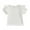 White, variant on Bagilaanoe Toddler Baby Girls T-Shirts Solid Color Fly Sleeve Ribbed Tees 12M 18M 24M 3T 4T 5T Kids Summer Casual Tops