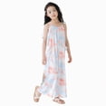 thumbnail image 1 of Gubotare Barboteuse pour Filles Filles Manches Cap Ras du Cou Combinaison Mode Ceinturée Jambe Droite Pantalon Long Barboteuse Taille 7-8 (Blanc, 7-8 Ans), 1 of 9