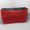red, variant on Fleece Handheld Double Zipper Cosmetic Bag Multi-purpose Washing Supplies Storage Bag Medium Bag Finishing Storage Bag
