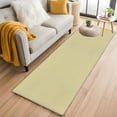 thumbnail image 2 of Yellow Solid Color Area Rugs Collection 2'x6', Aesthetics Contemporary Luxury Non Slip Indoor Rectangle Throw Runner Rug Floor Mat Carpet for Living Room Dining Table Bedroom Nursery, 2 of 9