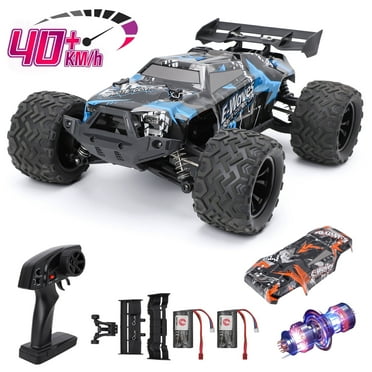 Loewten Fast RC Truck for Adults – 40  km/h 1:14 4WD Off-Road Remote Control Car, 2 Batteries & 2 Shells