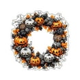 thumbnail image 2 of Halloween Greeting Card With Bat And Pumpkin Acrylic Holiday Celebration Card For Party Invitations And Festive Greetings, 2 of 5
