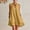 Yellow, variant on ClodeEU Women's V Neck Sleeveless Ruffle Hem Swing Dress,Casual Loose Flowy Mini Sundress with Pockets Beige,Women's Plus L