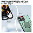 thumbnail image 6 of For iPhone 15 Plus Phone Case,With 360°Rotatable Invisible Magnetic O-Ring Kickstand,Compatible with Mag-Safe,Heavy Duty Shockproof Protection Anti-Scratch Rugged Slim Phone Case,Green, 6 of 7