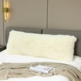 thumbnail image 2 of UHUSE Soft Long Plush Pillow Cover Fleece Pillowcase Fluffy Sleep Pillow Case, 2 of 6