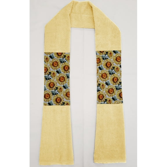 Harvest Sunflowers Kitchen Towel Boa / Scarf (Yellow)