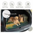 thumbnail image 6 of Universal Car Trunk Mat 29"x39", Nature Scenery Waterproof Cargo Liner, Non-Slip Durability Cargo Mat, Farmhouse Country House Trees River Sky All Weather Rear Trunk Protector for Car SUV, 6 of 9