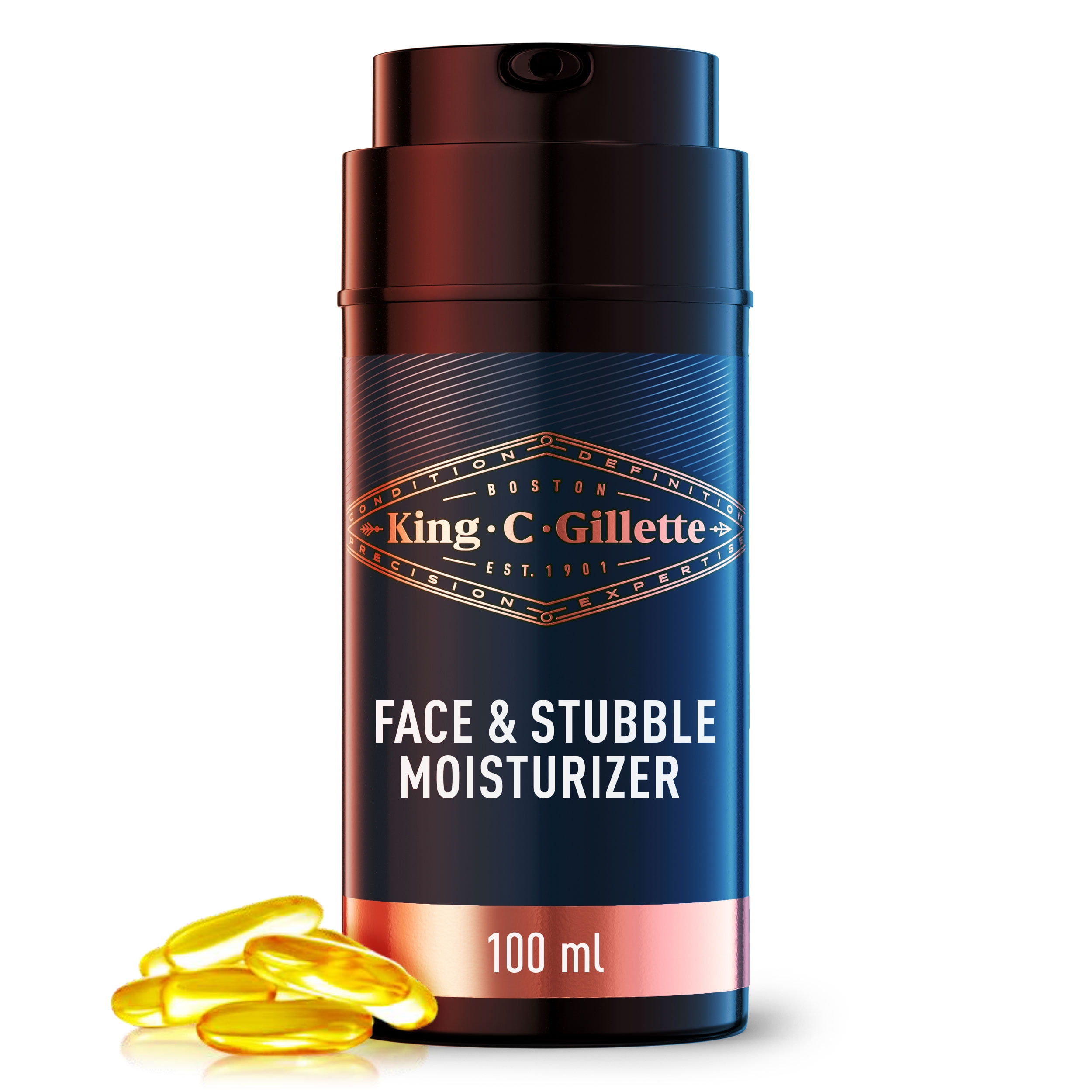 King C. Gillette Face & Stubble Moisturizer with Vitamin B3 and B5 complex
