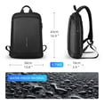 thumbnail image 4 of Amdohai Slim Laptop Backpack Men Thin Back Pack 15.6 inch Work Man Backpack Business Bag Unisex Black Ultralight Backpack, 4 of 7
