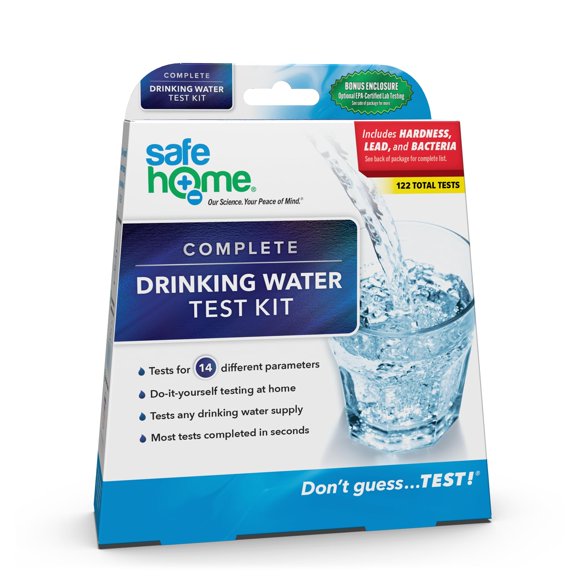 Kit de prueba de agua Safe Home Complete para el hogar, 14 parámetros, hazlo tú mismo