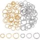thumbnail image 1 of 90 anillas de acero inoxidable de 2 colores, abiertas, retorcidas, de 4 a 8 mm de diámetro interior, para pulseras, collares y joyas., 1 of 7