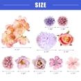 thumbnail image 4 of Vocoste 16 Pcs Women Flower Hair Clips Flower Hair Barrettes for Party Beach Purple, 4 of 7