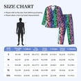 thumbnail image 2 of Mens Pajamas Set, Colorful leopard print A Button Down Long Sleeve Loungewear Sleepwear Pjs sets for Men, 2 of 5