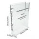 thumbnail image 2 of Clear Book Flower Vase Creative Transparent Vase Modern Decorative Vases, 2 of 5