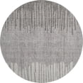 thumbnail image 2 of Addison Rugs Mayfield Premium Machine Washable Transitional Stripes Gray Round Rug, 8' x 8', 2 of 6