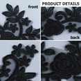 thumbnail image 6 of Polyester Embroidery Lace Appliques Ornament Accessories for Cheongsam Dress Flower Black 360x145x1mm, 6 of 6
