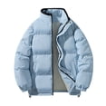 thumbnail image 1 of Puntoco Chaqueta De Abrigo Ajustada Con Capucha Y Cordón Cosido Para Hombre, 1 of 3