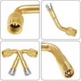 thumbnail image 4 of 2-Pack Angled Brass Car Motorcycle Scooter Bike Universal Valve Stem Extension Adapter, 4 of 8