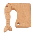 thumbnail image 1 of Kids Wooden Knife, Safe Cooking Vegetable Fruit Cutter Montessori Kitchen Tool Toy, 1 of 8