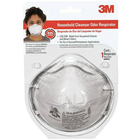 3M Tekk Protection 8246HA1-1/R8730B Disposable Lightweight Bleach and Odor Respirator, (Best Respirator For Bleach)