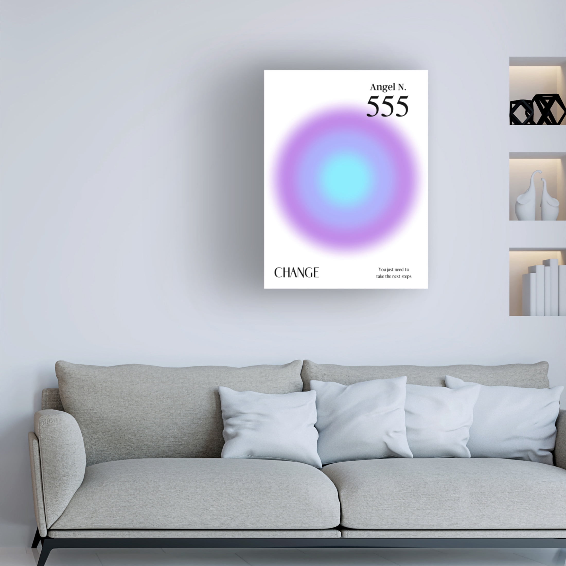 Trademark Fine Art Amelie Angel Number 555 Canvas Wall Art