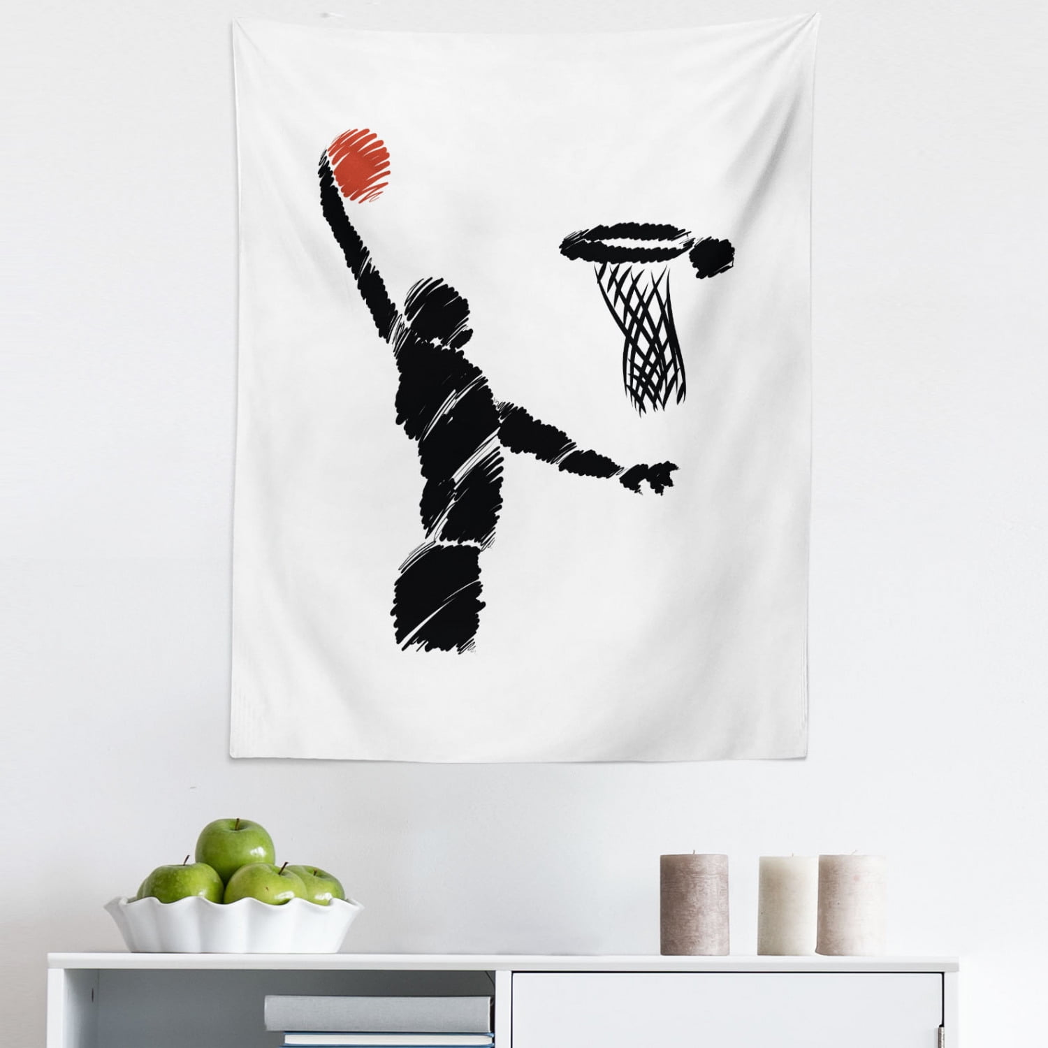 Basketball Player Tapestry Sports Tapestry Wall 60x50