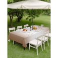 thumbnail image 4 of Outdoor Tablecloth with Umbrella Hole and Zipper, Brown Ombre Waterproof Patio Tablecloth for Dining 60''x84'', Modern Gradient Art Abstract Wipeable Table Cover for Picnic BBQ Party Patio, 4 of 9