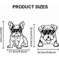 thumbnail image 2 of 2pcs Bulldog Wearing Sunglasses Stencil 11.8×11.8inch Large Stylish Dog Stencils for Painting with Paint Brush Pet Animal Drawing Template on Wood Canvas Paper Fabric Wall and Furniture diy, 2 of 9