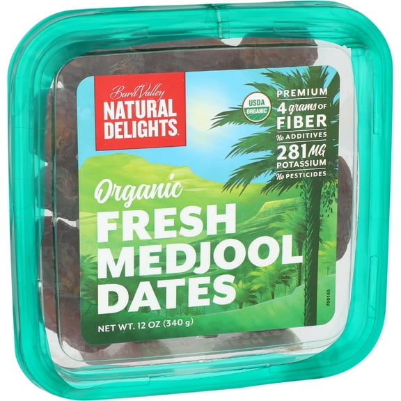 (Pack of 12) Bard Valley Natural Delights Organic Fresh Medjool Dates, 12 oz