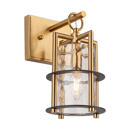 Artcraft Lighting Burford Collection 1Light Sconce Brass & Black