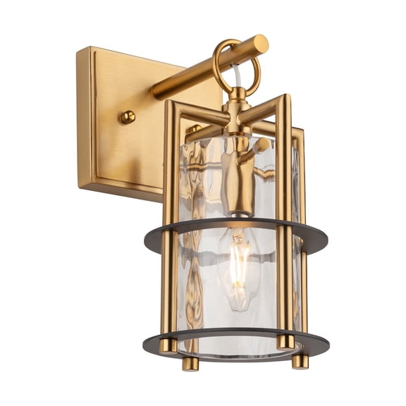 Artcraft Lighting Burford Collection 1Light Sconce Brass & Black