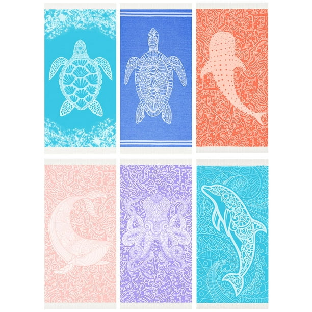 Toalla de Playa Widdonen Fina Turca de Algodón de Secado Rápido 90x200 cm