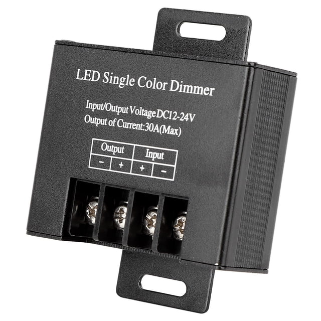 Atenuador Para Exteriores, Sin Radiación UV Señal De Radiofrecuencia Control Remoto Controlador De Atenuación DC12-24V 30A 720W 20m / 65.6ft Rango De Control Para Control Remoto