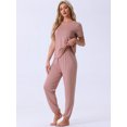 thumbnail image 2 of DARING DIVA Women's Soft Short Sleeve Shirt Long Pant Pajamas Sets S Pink, 2 of 6