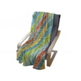 thumbnail image 4 of Vintage Rainbow Soft Flannel Fleece Throw Blanket, Diagonal Stripes with Grunge Effect Funky and Geometric Weathered Look, Cozy Plush for Indoor and Outdoor Use, 70" x 90", Multicolor, by Ambesonne, 4 of 6