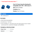 thumbnail image 2 of Front To Frame Sway Bar Bushing Kit - Compatible with 1995 - 2003 Acura TL 1996 1997 1998 1999 2000 2001 2002, 2 of 2