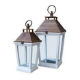 thumbnail image 4 of Avenlee White Wood Lanterns (Set of 2), 4 of 4