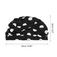thumbnail image 4 of Unique Bargains 1 Pc Breathable Dots Pattern Swimming Cap Black, 4 of 6