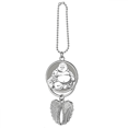 thumbnail image 1 of Culture Maitreya Line Drawing Pattern Silver Wing Car Pendant Decoration, 1 of 4