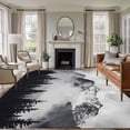 thumbnail image 2 of Snow Mountain Area Rugs 5x7 ft Nature Scenery Black Forest Vintage Style Washable Rug Non Slip Indoor Carpet Absorbent Floor Mat for Living Room Bedroom Dining Room, 2 of 9
