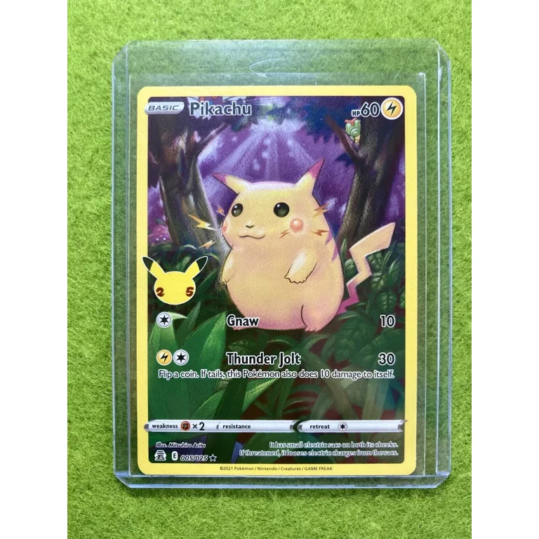 Pikachu POKEMON CARD CELEBRATIONS FULL ART 2021 Pokmon PIKACHU Card Art - Walmart.com Pikachu POKEMON CARD CELEBRATIONS FULL ART 2021 Pokmon PIKACHU Card Art - Walmart.com