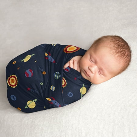 UPC: 0846480088721 | Space Galaxy Baby Swaddle Receiving Blanket by Sweet JoJo Designs