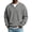 Light Gray, variant on UDAUDU Waffle Sweatshirt for Men Casual Lightweight Long Sleeve Polo Shirts Loose Fit Pullover Tops Sweaters Fashion Fall Clothes Navy L