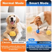 Interactive Dog Toys, Moving Dog Toy Ball with Cover, Self Rolling Dog Ball for Small/Medium/Large Dogs, Automatic Dog Toys to Keep Them Busy (Large Blue)