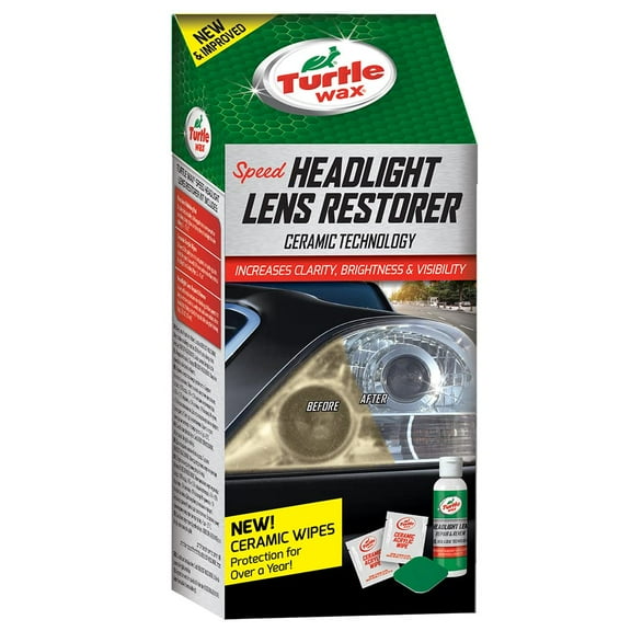 Turtle Wax 51768 Headlight IFF17 Restorer Kit Headlamp Cleaning Restores Brightness Kit, (Old Version)