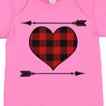 thumbnail image 4 of Inktastic Buffalo Plaid Valentines Day Heart Boys or Girls Baby Bodysuit, 4 of 5