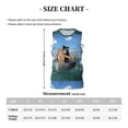 thumbnail image 4 of Honeii Two Brave Cats Are Floating On The Sea Iceberg print basktball shirt for men and women, Unisex basketball jersey for Theme party-Small, 4 of 6