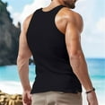 thumbnail image 4 of Yiaimeir Men's Ribbed Button Down Tank Top Sleeveless Casual Slim Fit Tank Tops For Gym Fitness And Everyday Wear,Size S-3XL, 4 of 4